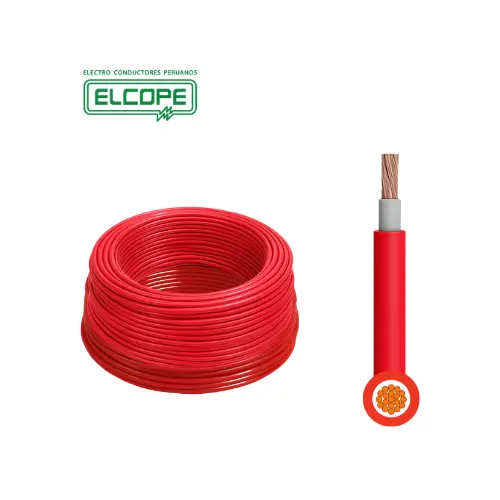 [CPPS4MMRCAR] Cable Solar N2XOH 0.6/1kV 12 AWG, CL5, Protección UV Rojo