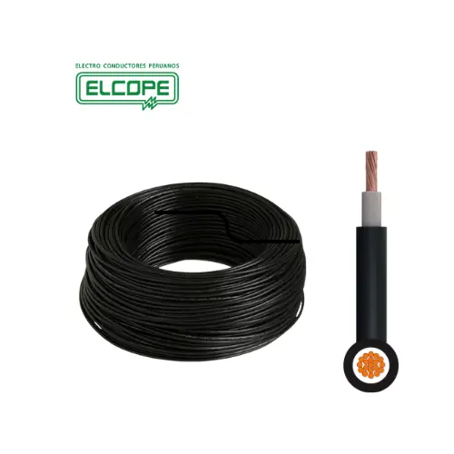 [CPPS4MMNCAR] Cable Solar N2XOH 0.6/1kV 12 AWG, CL5, Protección UV Negro